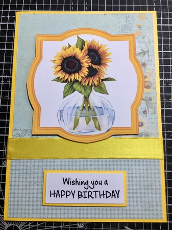 4 Sunflower themed toppers by Donna Girling