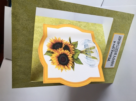 4 Sunflower themed toppers by Donna Girling