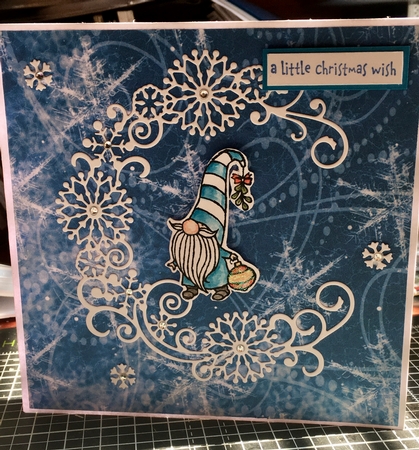 Snow Flurry A4 Backing Paper - Bright Shade by Donna Girling