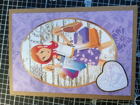 Diamonds are a Girls best friend! Shopping girls toppers (purple) by Donna Girling
