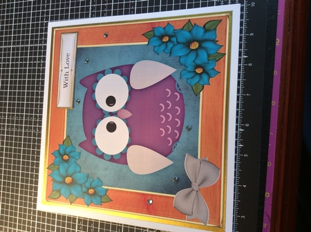 Funky Owls Quick card #7 by Donna Girling