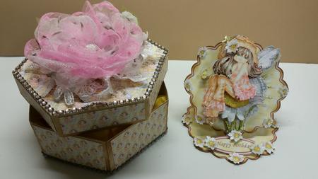 Daisy Fairy Flower Shaped Easel Card Kit by Donna Ory