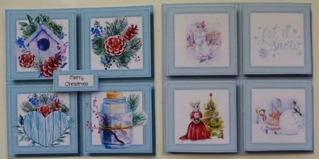 Huge Christmas Quad Frame QUICK TOPPER Bumper Kit 3 by Donna Ritchie