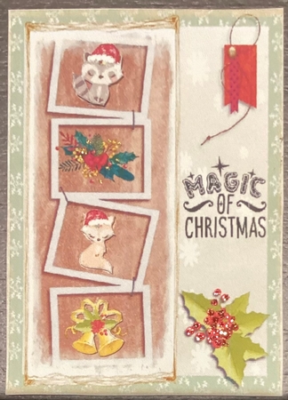 Christmas card - cute animals by Donna Ritchie