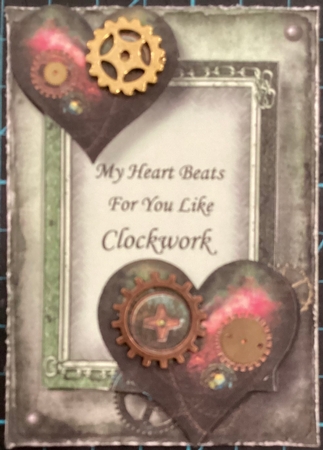 Male Valentine - My Heart Beats Like Clockwork by Donna Ritchie