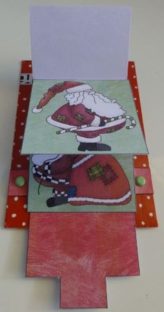 Santa Waterfall Sheet by Donna Ritchie
