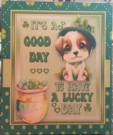 St. Patricks Day Puppy Card Mini Kit by Donna Ritchie
