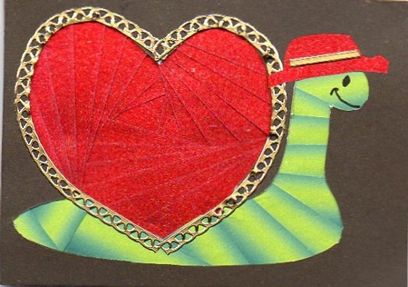 Snail with Heart Shaped House by Donna Ritchie
