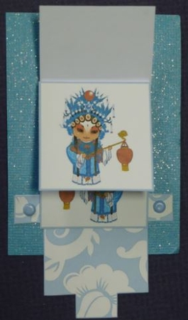 Oriental Themed Waterfall Sheet by Donna Ritchie