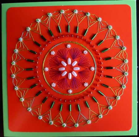 Christmas Mandala by Donna Ritchie