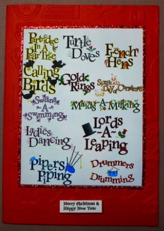 Twelve Days of Christmas Song Two Topper & Insert by Donna Ritchie