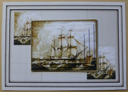 Vintage Sailing Ship by Donna Ritchie