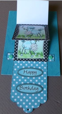 Cute Poodle Waterfall Sheet by Donna Ritchie