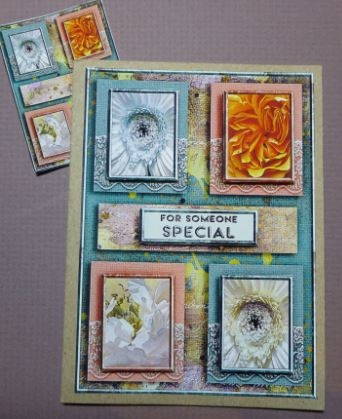 Cardtopper with Inlet All About Flowers 263 by Donna Ritchie