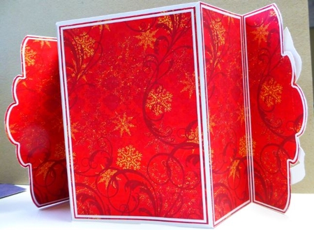 Single Candle A5 Tri-fold Fancy Card Mini Kit by Donna Ritchie