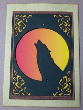 A4 "i Know You Hear Me - " Lonely Wolf 2 by Donna Ritchie