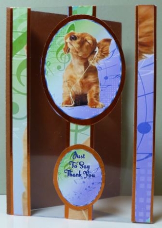 Striped Musical Dog by Donna Ritchie
