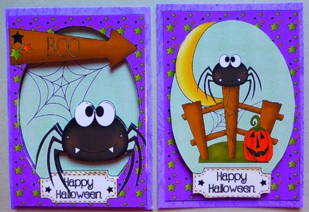 Halloween Cards Fronts 2 by Donna Ritchie