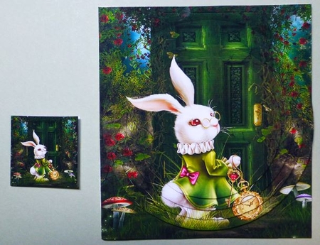Fairy Tales - Wonderland Through The Looking Glass 6 - Pyrimage/Pyramid + Insert & Tag by Donna Ritchie