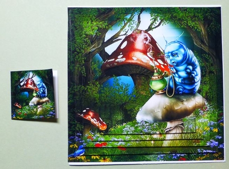 Fairy Tales - Wonderland Through The Looking Glass 7 - Pyrimage/Pyramid + Insert & Tag by Donna Ritchie