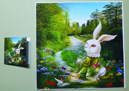 Fairy Tales - Wonderland Through The Looking Glass 10 - Pyrimage/Pyramid + Insert & Tag by Donna Ritchie