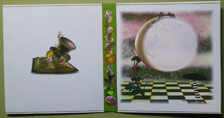 Fairy Tales - Wonderland Through The Looking Glass 11 - Pyrimage/Pyramid + Insert & Tag by Donna Ritchie