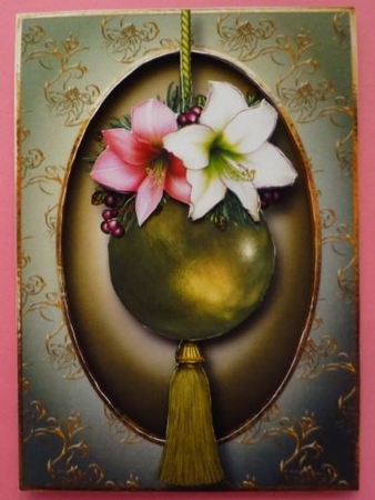 Merry Christmas Amaryllis by Donna Ritchie