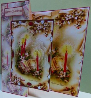 Christmas peace candles by Donna Ritchie