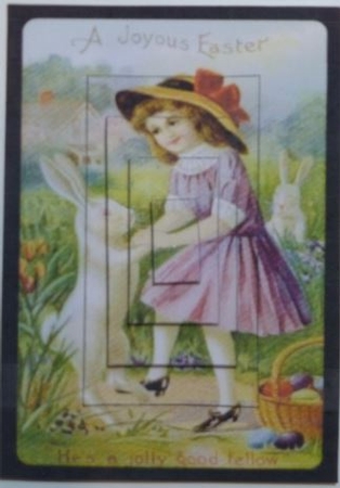 Girl and rabbit  by Donna Ritchie