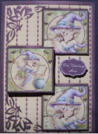 Incantation Three Square Quick Card by Donna Ritchie