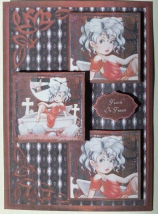 A Beauty To Die For Three Square Quick Card by Donna Ritchie