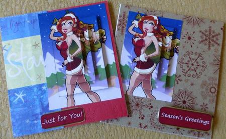 Sexy Mrs Santa Claus Pyramid by Donna Ritchie