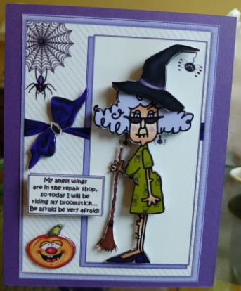 Stella Will Be Flying for Halloween/birthday by Donna Ritchie