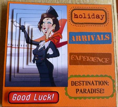 Air Hostess Orange Pyramid by Donna Ritchie