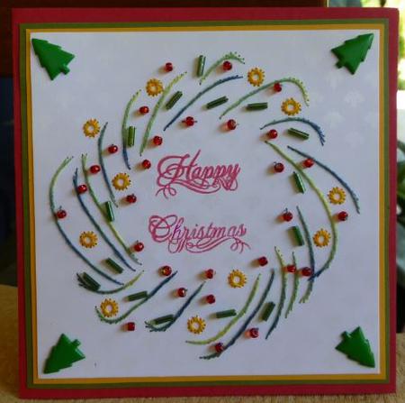 Ed087 Modern Wreath by Donna Ritchie