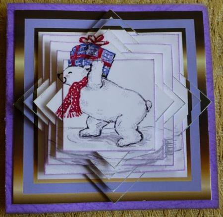 Iceberg Polar Bear 3 Star Pyramid by Donna Ritchie