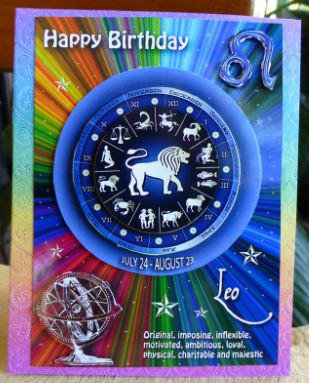Zodiac Sign Rainbow Leo by Donna Ritchie