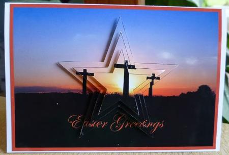 Easter Crosses Star Pyramid by Donna Ritchie