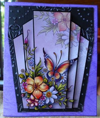 Art Deco Stacker Topper - Petals & Wings by Donna Ritchie