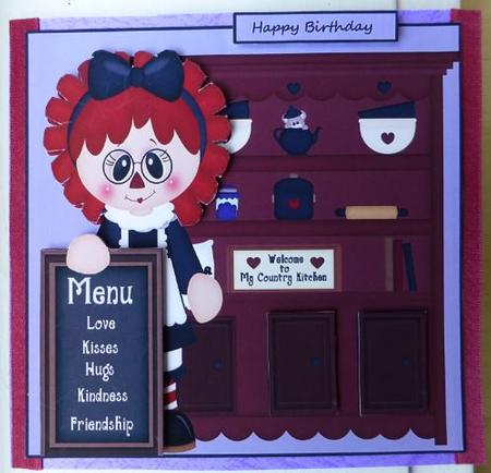 Menu for a Happy Birthday by Donna Ritchie