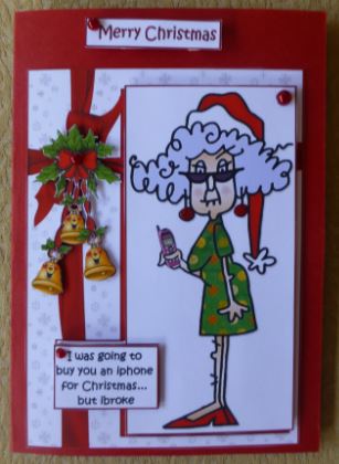Stella is Broke for Christmas Quick Card by Donna Ritchie