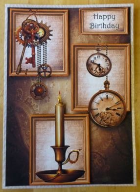 Vintage Keys & Watches - Male Frame Trio by Donna Ritchie