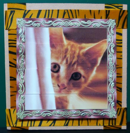 Curious Kitten Painting Bottom Stacker by Donna Ritchie