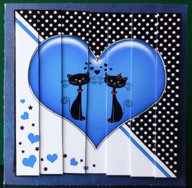 Kool Kats Purrfect Love Side Stacker Topper by Donna Ritchie