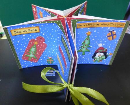 3D Christmas Penguins Carousel Card Kit by Donna Ritchie