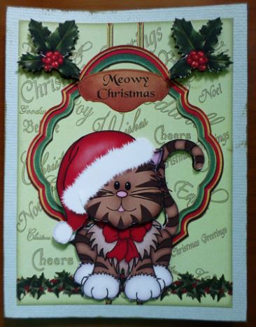 Christmas Cat by Donna Ritchie