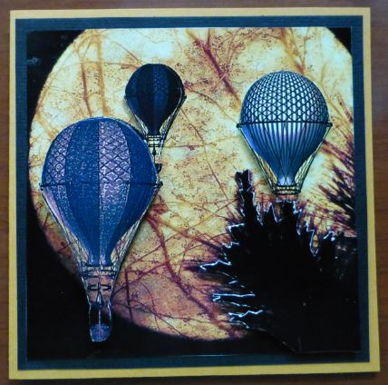Hot Air Balloon Flight to See the Harvest Moon + Decoupage by Donna Ritchie