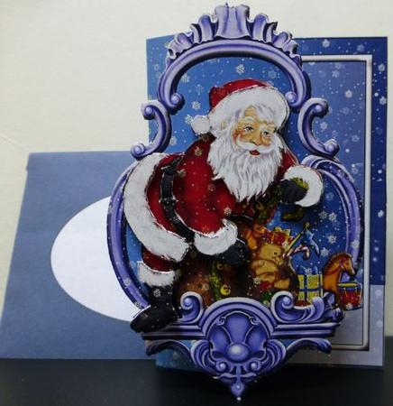 Santa Diamond Front Card Kit by Donna Ritchie
