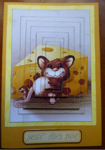 Too Much Cheese Mouse Pyramid by Donna Ritchie