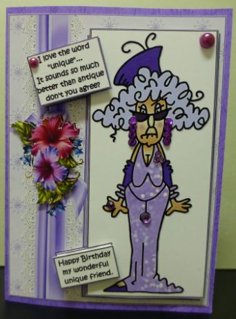 Stella Has a Unique Friend Quick Card by Donna Ritchie